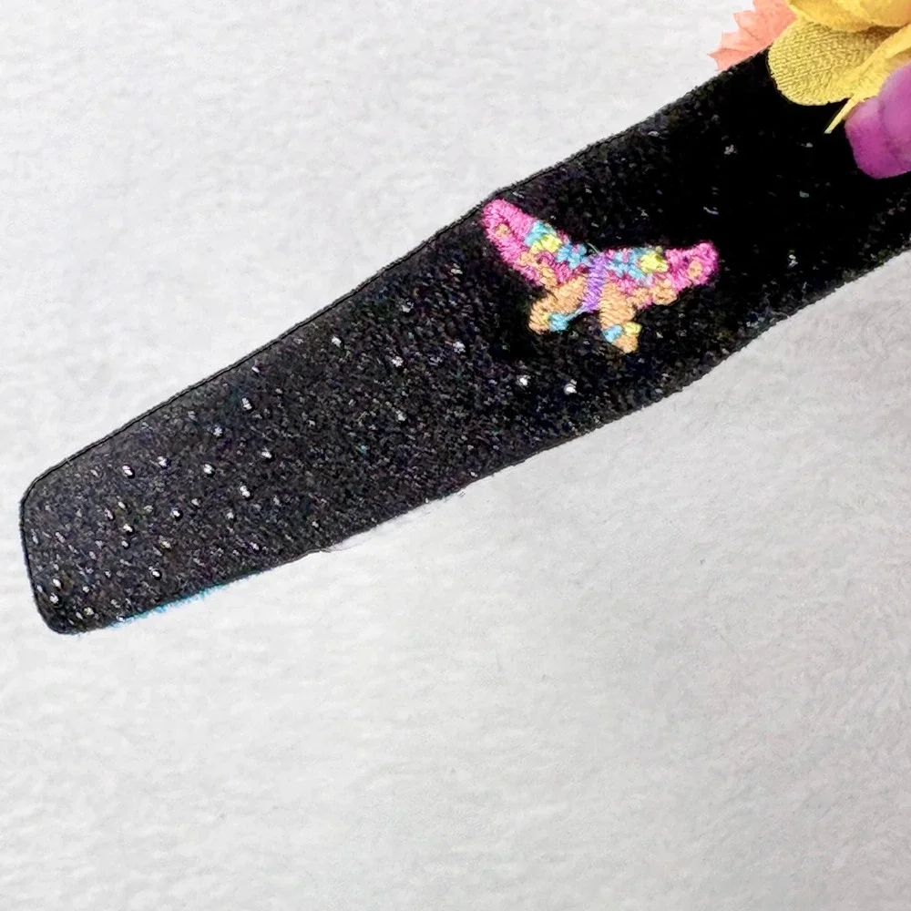 Disney Parks Minnie Mouse Dia de los Muertos Sugar Skull Floral Headband‎ Ears